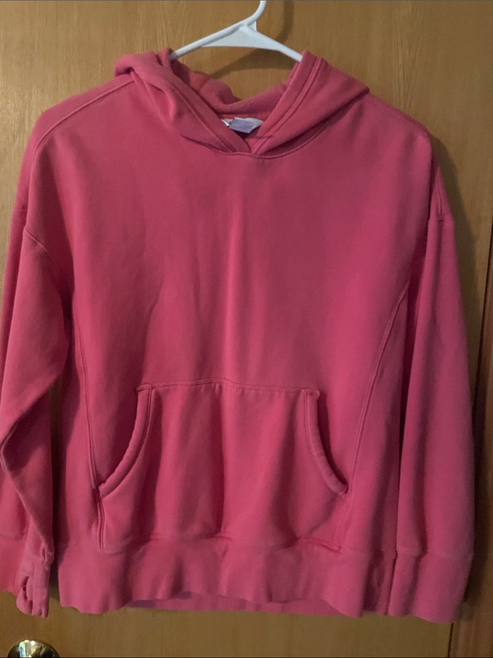 Athleta girls Pink Pullover Hoodie - Classic Kangaroo Pocket